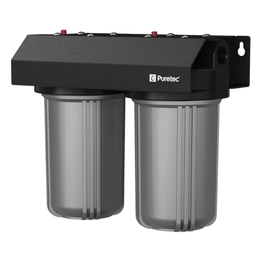 Puretec WH230 Dual 10" Whole House Water Filter + Optional Install