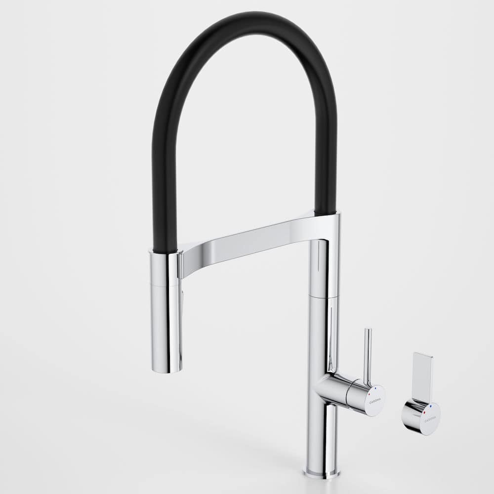 Caroma Liano II Pull Down Sink Mixer With Dual Spray + Optional Install